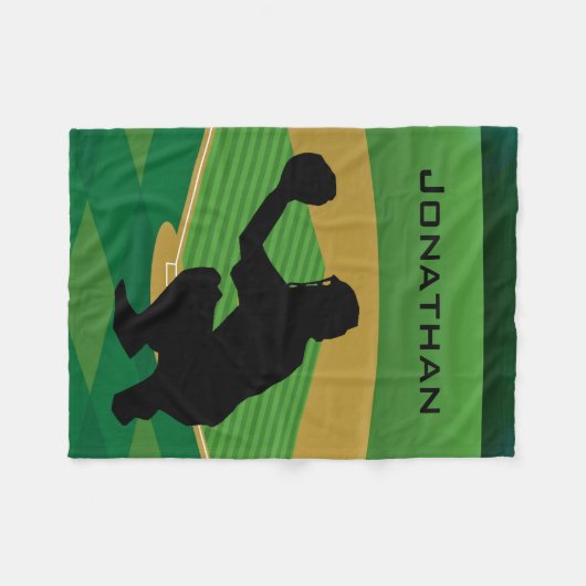 Baseball Design Fleece Blanket (Voorkant (Horizontaal))