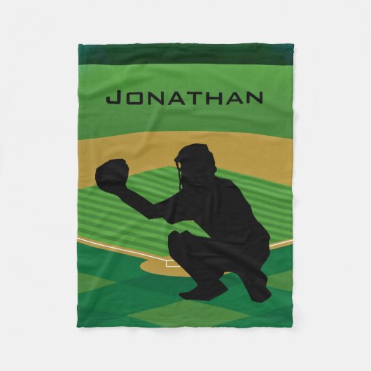 Baseball Design Fleece Blanket (Voorkant)