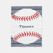 Baseball Design Fleece Blanket (Voorkant)