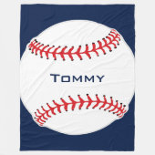 Baseball Design Fleece Blanket (Voorkant)
