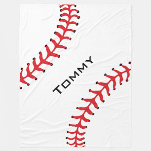 Baseball Design Fleece Blanket Deken