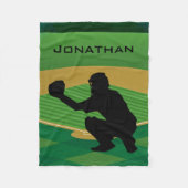 Baseball Design Fleece Blanket Deken (Voorkant)