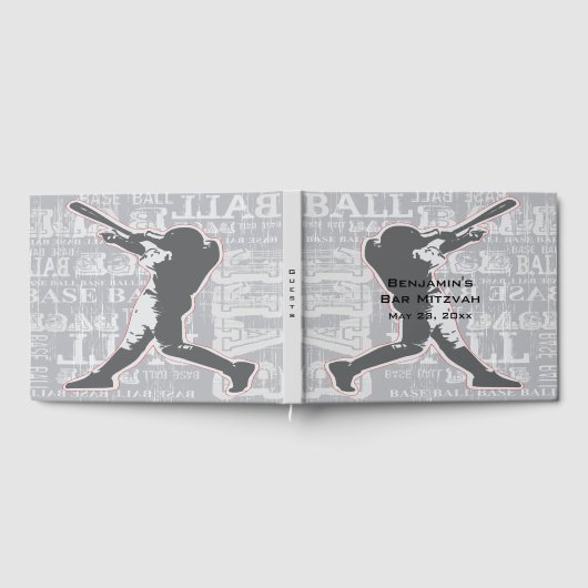 Baseball Design Guest Book Gastenboek (Volledig)