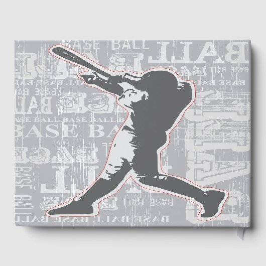 Baseball Design Guest Book Gastenboek (Achterkant)