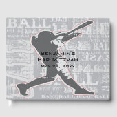 Baseball Design Guest Book Gastenboek (Voorkant)