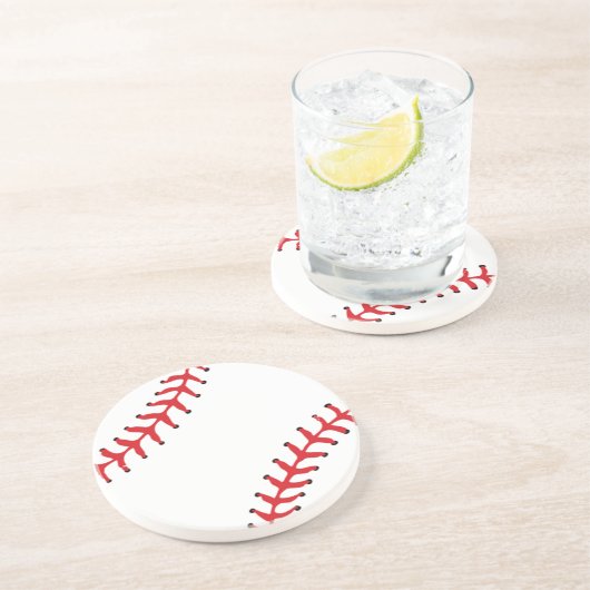 Baseball Design II Round Onderzetter (Zijkant)