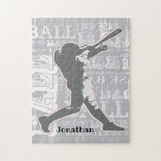 Baseball Design Jigzaag Puzzle Legpuzzel (Verticaal)