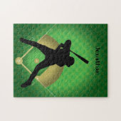Baseball Design Jigzaag Puzzle Legpuzzel (Horizontaal)
