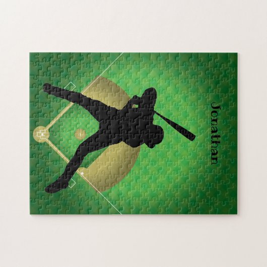 Baseball Design Jigzaag Puzzle Legpuzzel (Horizontaal)