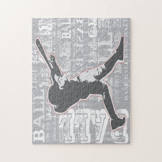 Baseball Design Jigzaag Puzzle Legpuzzel (Verticaal)