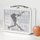 Baseball Design Metal Lunchbox (In situ)