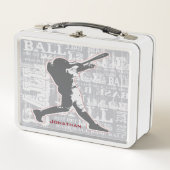 Baseball Design Metal Lunchbox (Voorkant)