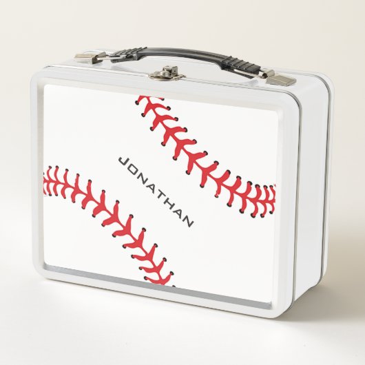 Baseball Design Metal Lunchbox (Voorkant)