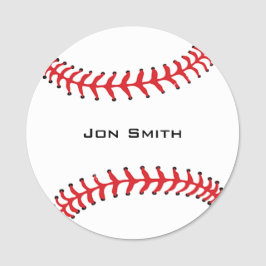 Baseball Design Name Tag