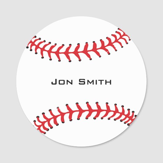 Baseball Design Name Tag (Voorkant)