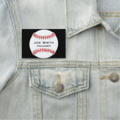Baseball Design Name Tag (In situ)