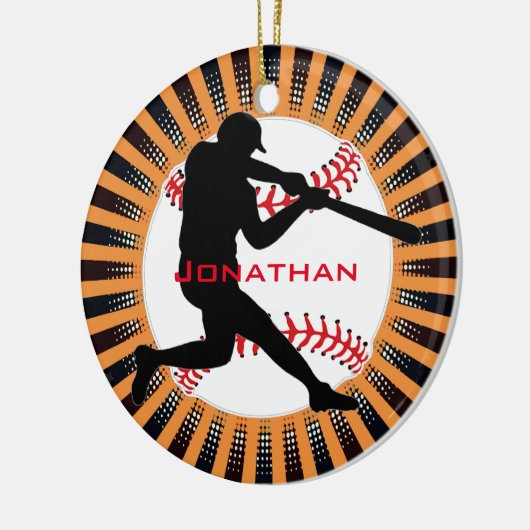 Baseball Design Ornament (Links)