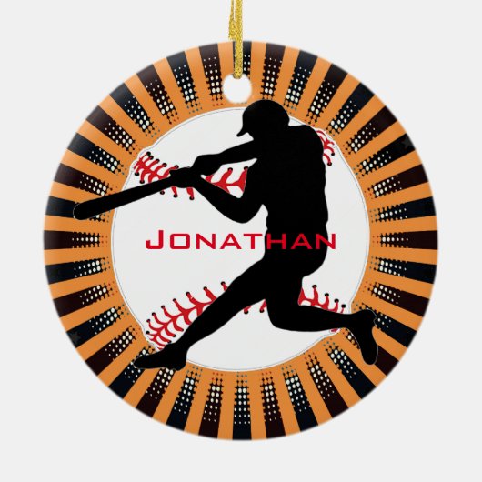 Baseball Design Ornament (Achterkant)