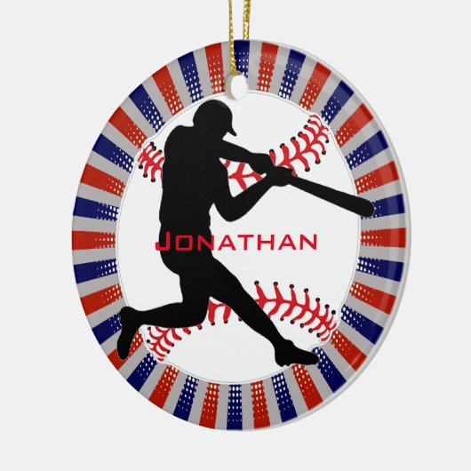 Baseball Design Ornament (Links)