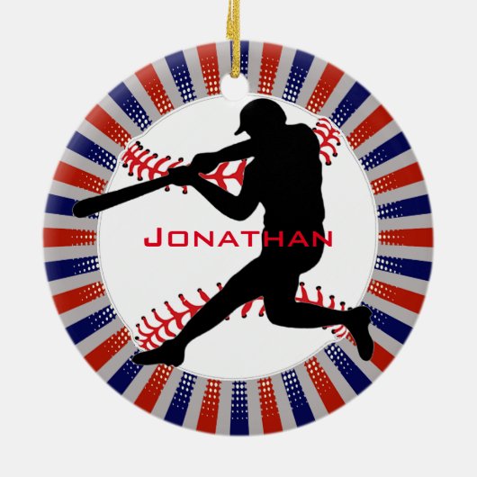 Baseball Design Ornament (Achterkant)