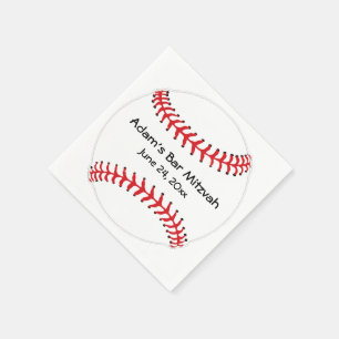 Baseball Design Paper Napels Servetten
