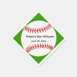 Baseball Design Paper Napels Servetten
