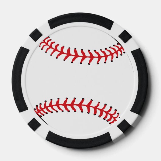 Baseball Design Poker Chips (Achterkant)