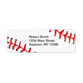 Baseball Design Return Address Labels (Voorkant)