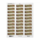 Baseball Design Return Address Labels (Full Sheet)