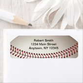Baseball Design Return Address Labels (Insitu)