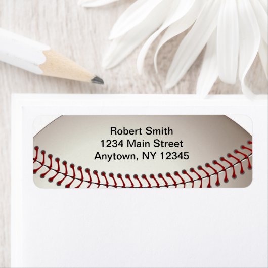 Baseball Design Return Address Labels (Insitu)