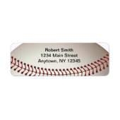 Baseball Design Return Address Labels (Voorkant)