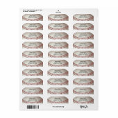 Baseball Design Return Address Labels (Full Sheet)