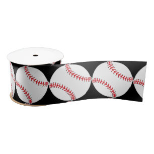 Baseball Design Ribbon Satijnen Lint