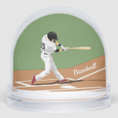 Baseball Design Snow Globe Sneeuwbol (Voorkant)