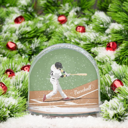 Baseball Design Snow Globe Sneeuwbol (Kerstmis)