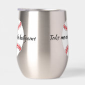 Baseball Design Thermische Wijn Tumbler (Rechts)