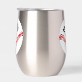 Baseball Design Thermische Wijn Tumbler (Rechts)