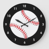 Baseball Design Wall klok (Voorkant)