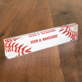 Baseball Desk-naamplaat Naambordje (Zijkant)