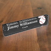 Baseball Desk Name Bord Naambordje (Zijkant)