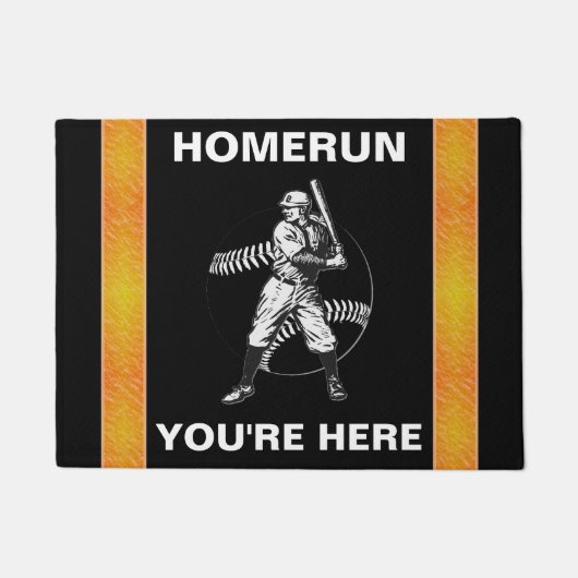 Baseball: deurmat (Voorkant)