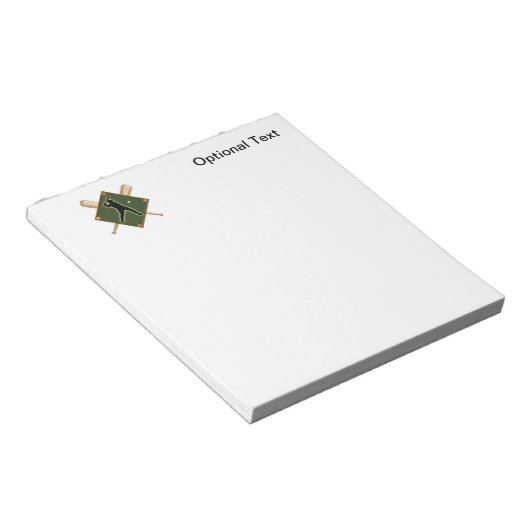 Baseball Diamond Batter 1 Notitieblok (Schuin)