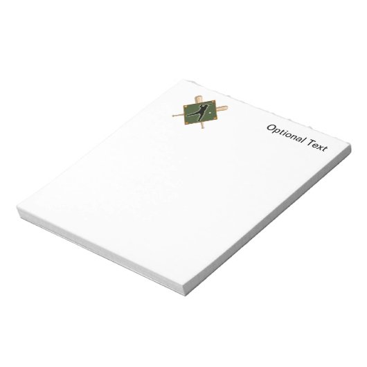 Baseball Diamond Batter 1 Notitieblok (Linkerzijde)