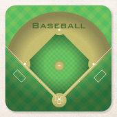 Baseball Diamond Design Paper Onderzetter (Voorkant)