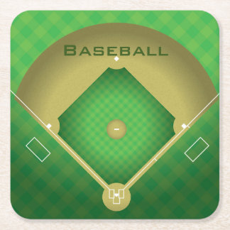 Baseball Diamond Design Paper Onderzetter