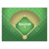 Baseball Diamond Design Tablecloth Tafelkleed (Voorkant (Horizontaal))