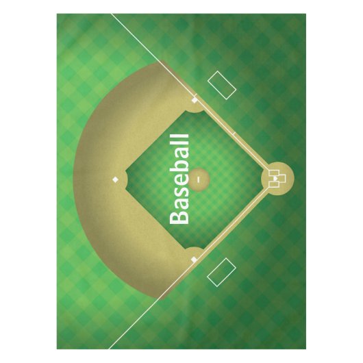 Baseball Diamond Design Tablecloth Tafelkleed (Voorkant)