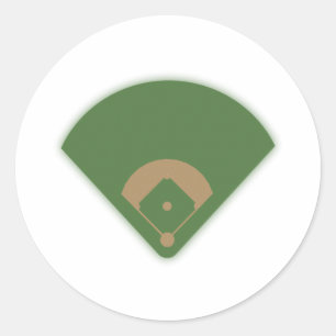 Baseball Diamond: Ronde Sticker