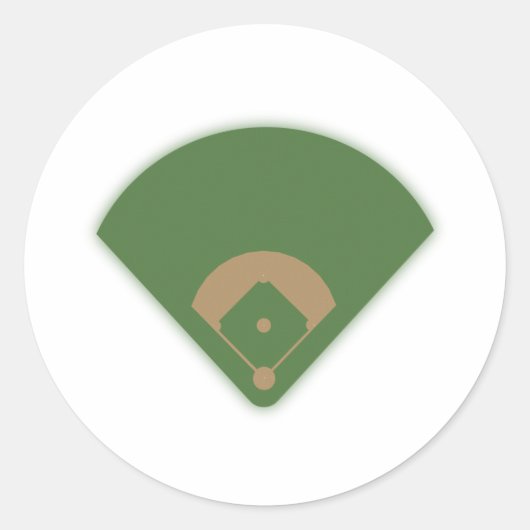 Baseball Diamond: Ronde Sticker (Voorkant)